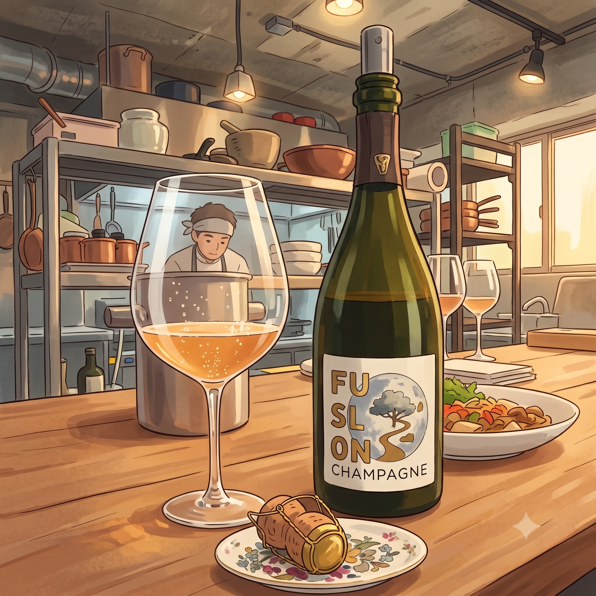 퀴이에 퓨전 브뤼 나튀르 블랑 드 누아 (Cuillier Fusion Brut Nature Blanc de Noirs 2022)